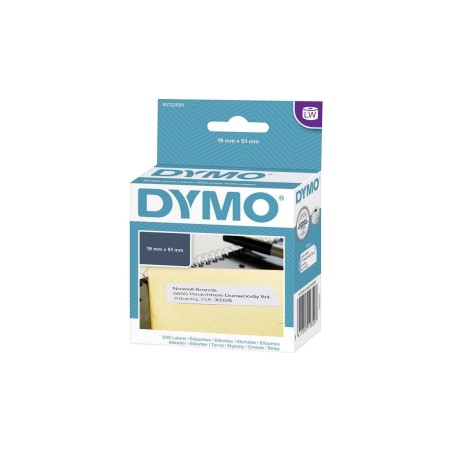 DYMO LabelWriter MultiPurpose Labels 19x51mm - 500 Premium Stickers for Versatile Use (S0722550)